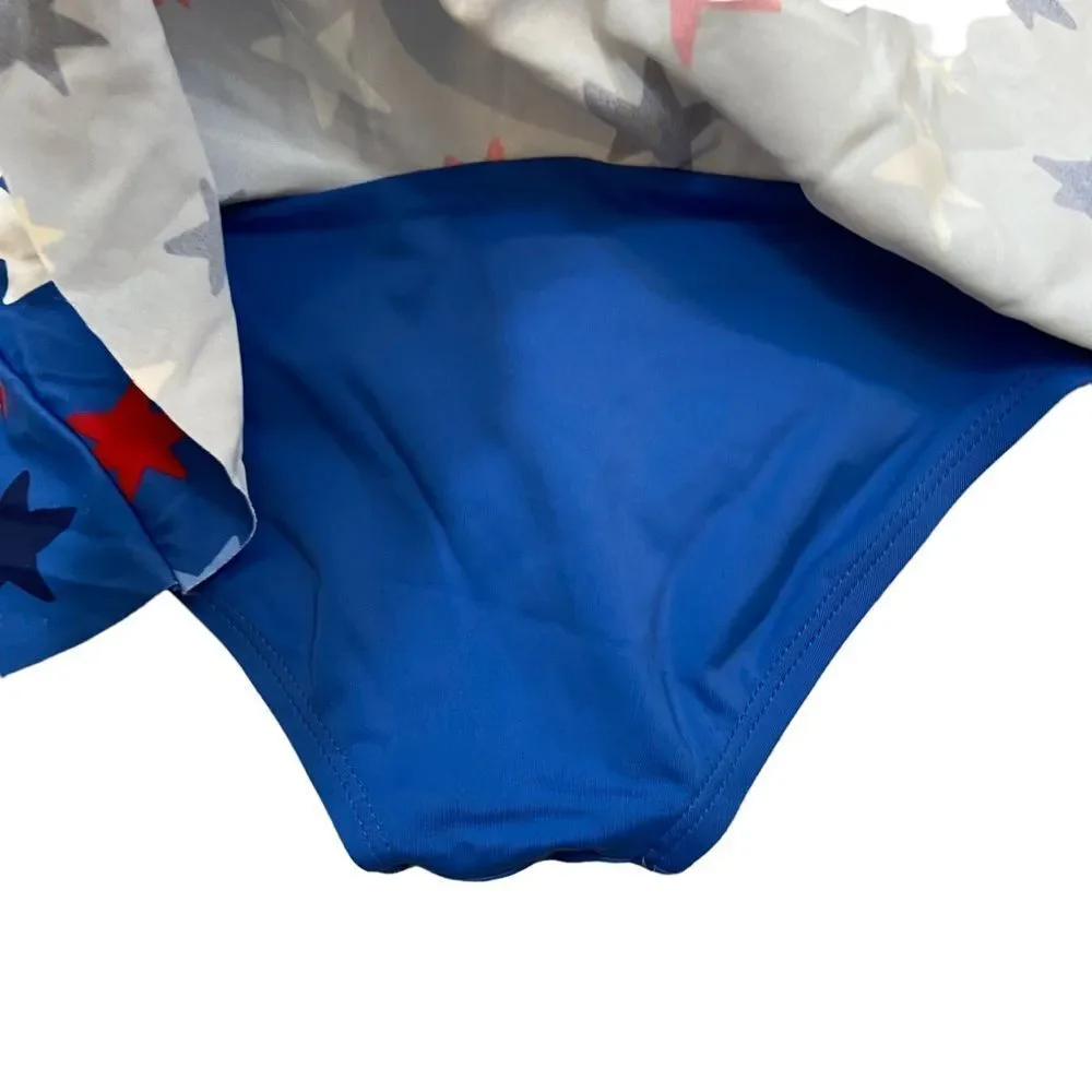 Hanna Andersson Girl Blue Star Print Swim Skort‎ Size 100 or 5